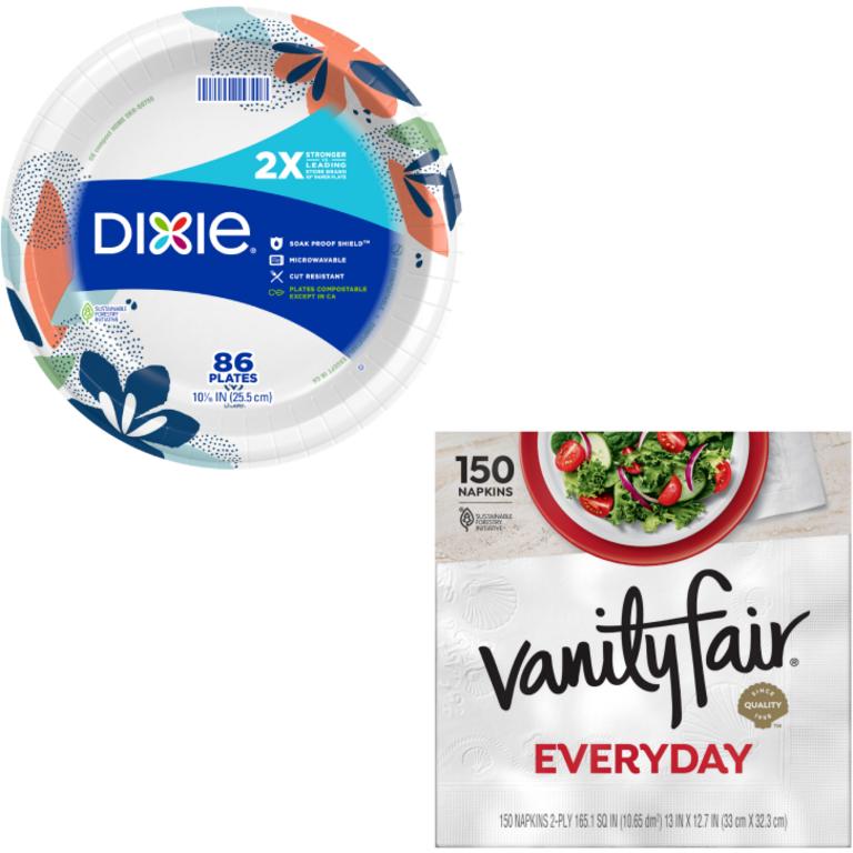 when you spend $12.00 on ANY Dixie® or Vanity Fair Products/