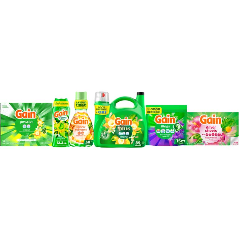 on any Gain Fabric Care Product of $30 or more