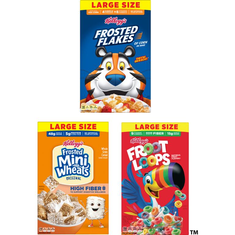 on any TWO Kellogg's® Crispix®, Froot Loops®, Frosted Mini-Wheats®, Honey Smacks®, Special K®, Kellogg's Frosted Flakes®, and/or Kellogg's Raisin Bran® Cereals (12 oz.-20.9 oz.,Any Flavor, Mix or Match)