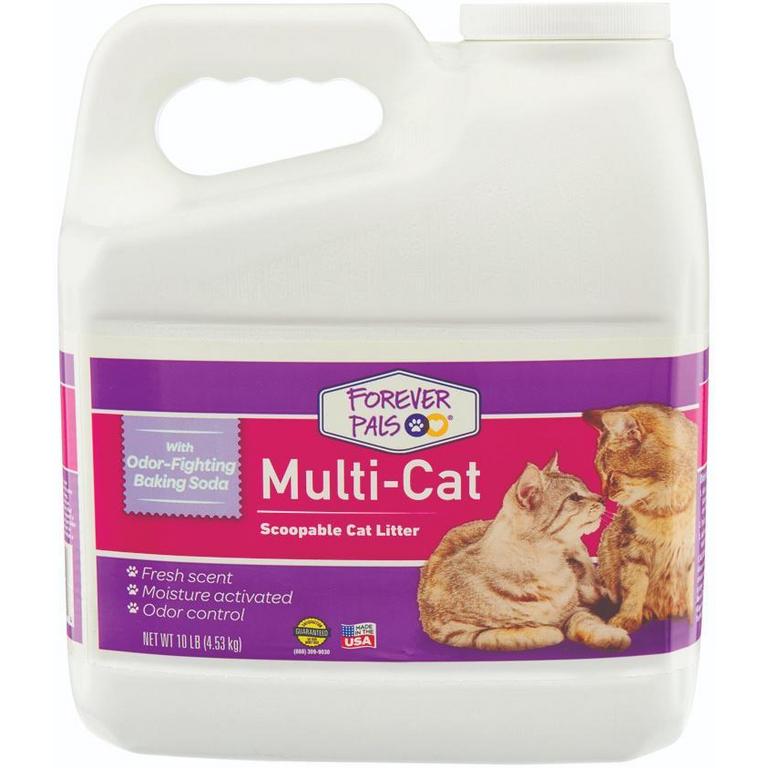 Save $1 on Forever Pals Multi-Cat Premium Scoopable Cat Litter 10-20lb Assorted/