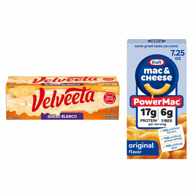 when you buy ONE (1) KRAFT POWER MAC or VELVEETA Queso Blanco