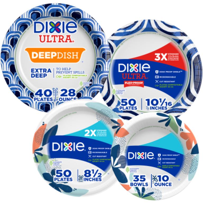 on any ONE (1) package of Dixie Ultra® or Dixie® Plates and Bowls/