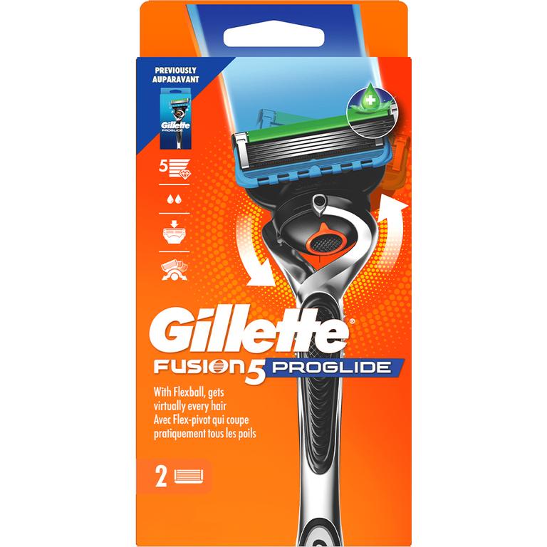 ONE Gillette Razor pack with 1-2ct cartridge refill: Mach3, Skinguard, Fusion5, Proglide, OR Intimate OR ONE Gillette 2ct cartridge refill pack: Proglide, GilletteLabs, OR Fusion5, OR ONE Gillette 4ct cartridge refill pack: Mach3, Gillette5 OR Skinguard, OR ONE Gillette 10ct cartridge refill pack: Trac II, Atra, OR Sensor10 (excludes Gillette disposables and Venus products)./