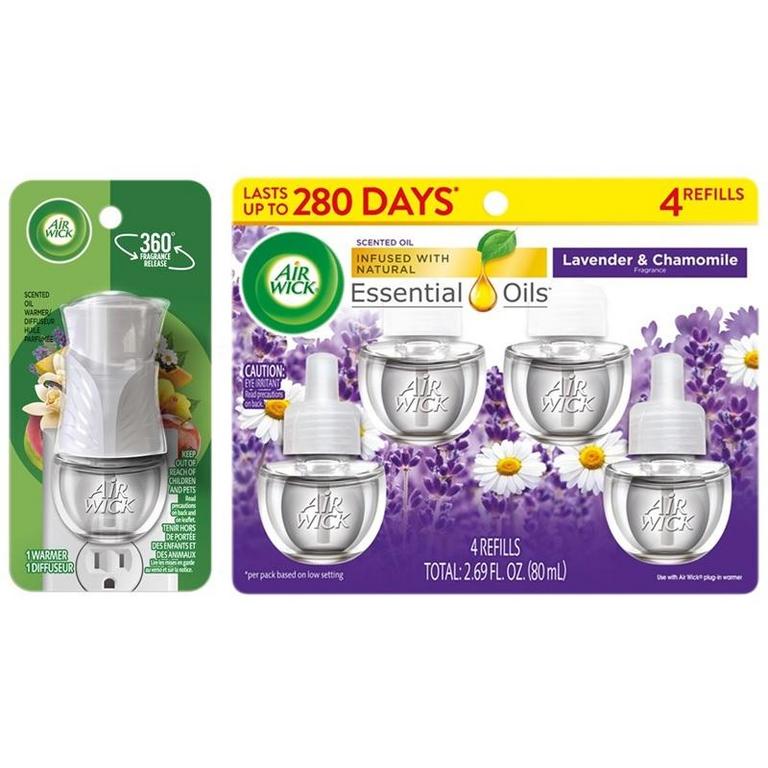BUY ANY (1) ONE Air Wick® Scented Oil Refills 4 ct. Assorted GET (1) ONE Air Wick® Warmer 1 ct. FREE (Max Savings Value: $2.25)