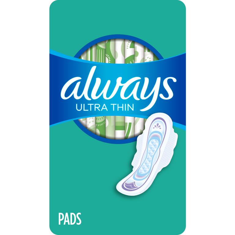 TWO Always Pads (18ct to 52ct), Always Liners (60ct to 162ct), or Always ZZZ (7ct).