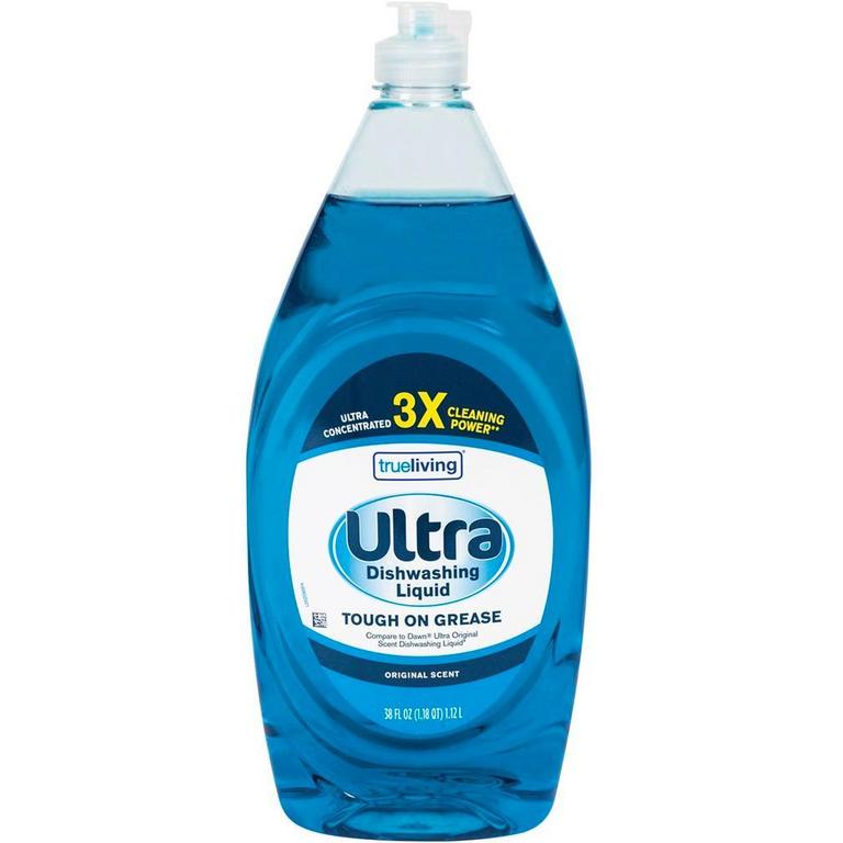 Save $0.25 on True Living Ultra Dish Liquid 38oz Assorted
