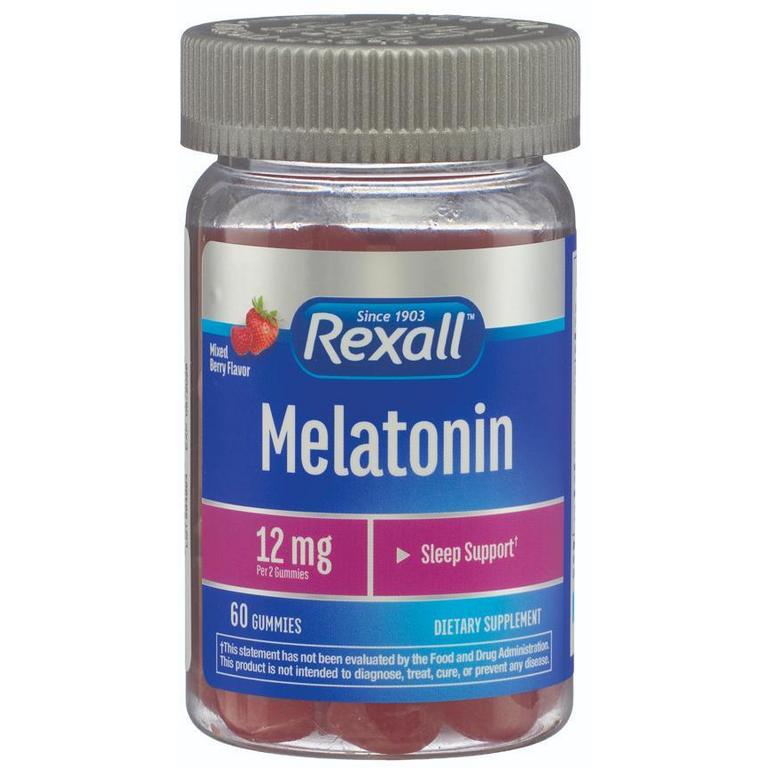 Save $1.50 on DG Health or Rexall Melatonin Capsules, Tablets, Gummies or Chewables 1-12mg 30-120ct