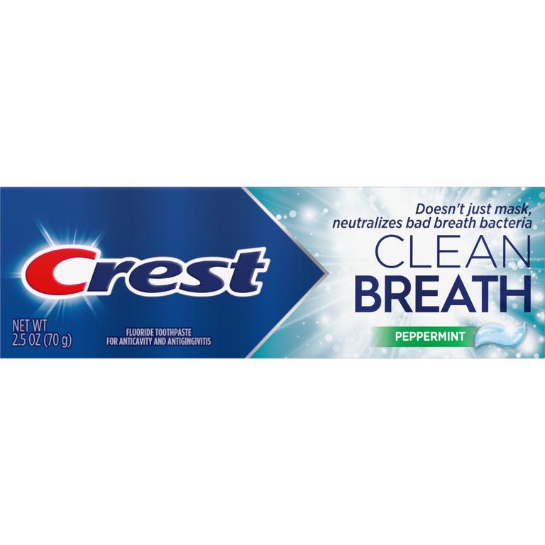 ONE Crest Clean Breath 2.5oz or smaller toothpaste (excludes all other variants, kids and trial/ travel size)./