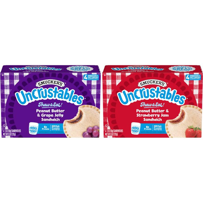 on TWO (2) 4-ct Uncrustables®