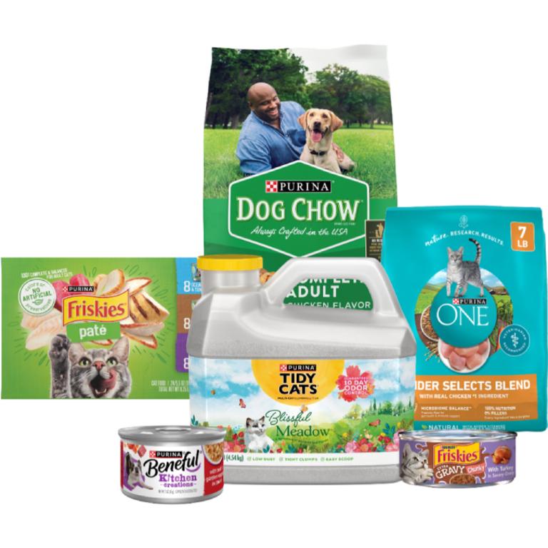 when you spend $40 on ANY Purina® Dog or Cat Food or Tidy Cats® Cat Litter/