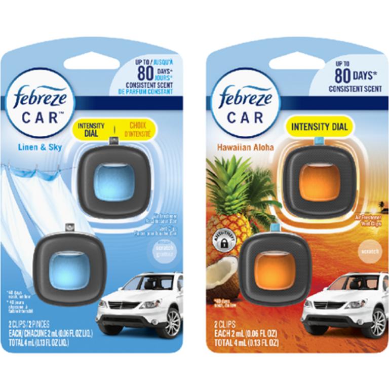 On ONE Febreze Car 2ct (excludes trial/travel size)