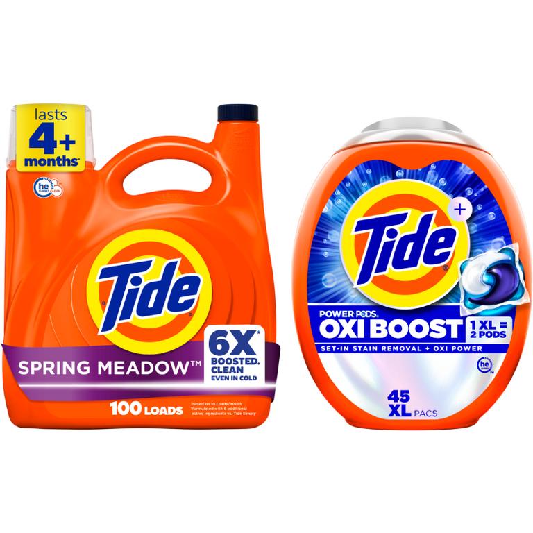 ONE Tide® Power Pods™ 45 ct., Liquid Laundry Detergent 83-100 Load/117-125 oz. Assorted/