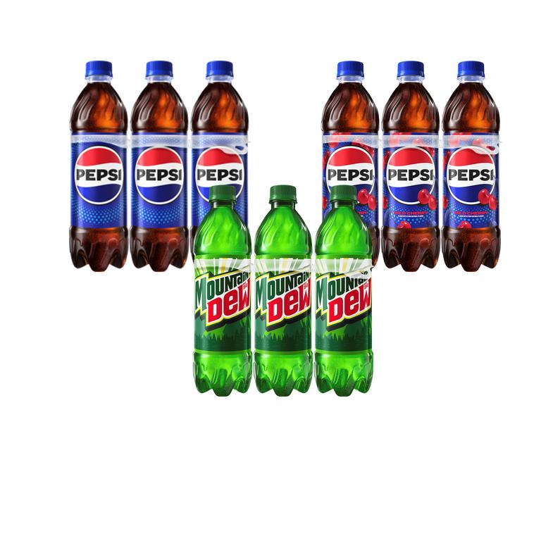 when you buy THREE (3) Pepsi®, Mountain Dew® 6PK