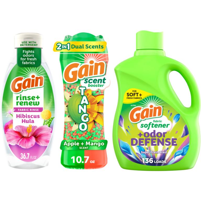 ONE Gain® Flings!™ 31 ct., Liquid Fabric Softener 136 Load/100 oz., Fireworks™ 10.7-12.2 oz., Sheets 240 ct., or Rinse 36.7 oz. Assorted/