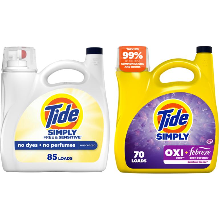 on ONE Any Tide Simply® Liquid Laundry Detergent. Assorted. Reg. $3.75-$14.95/