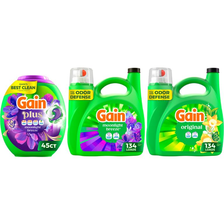 ONE Gain® Plus Super Flings!™ 45 ct., Liquid Laundry Detergent 134 Load/177-194 oz. Assorted/