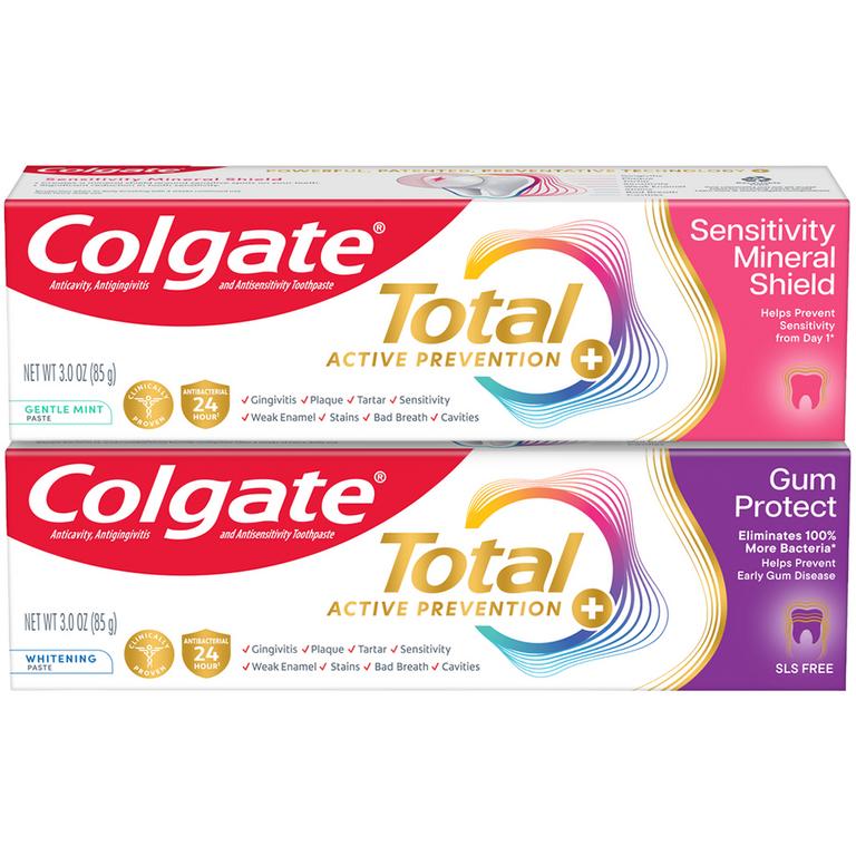On any ONE (1) Colgate Total Gum Protect or Sensitivity Mineral Shield Toothpaste (3oz only)