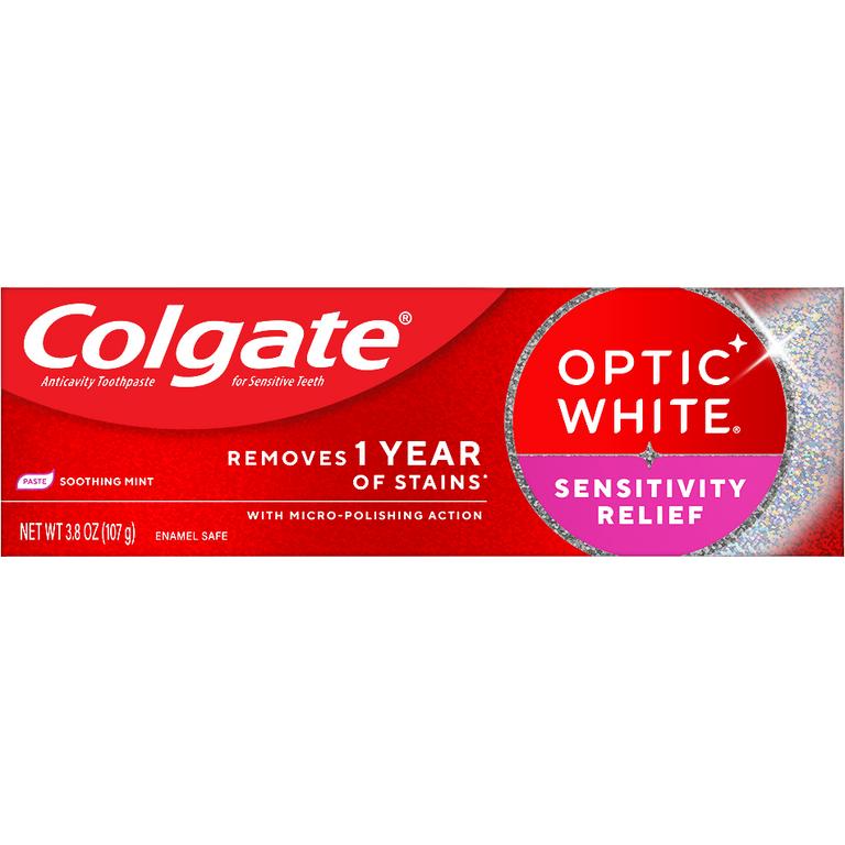 On any ONE (1) Colgate Optic White Sensitive Toothpaste (3.8oz only)