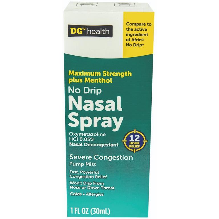 Save $0.50 n DGH 12 Hour Nasal Spray Original, Severe Congestion, Fast Acting or No-Drip Mist 1oz or Rexall Saline Moisture Spray 1.5oz/
