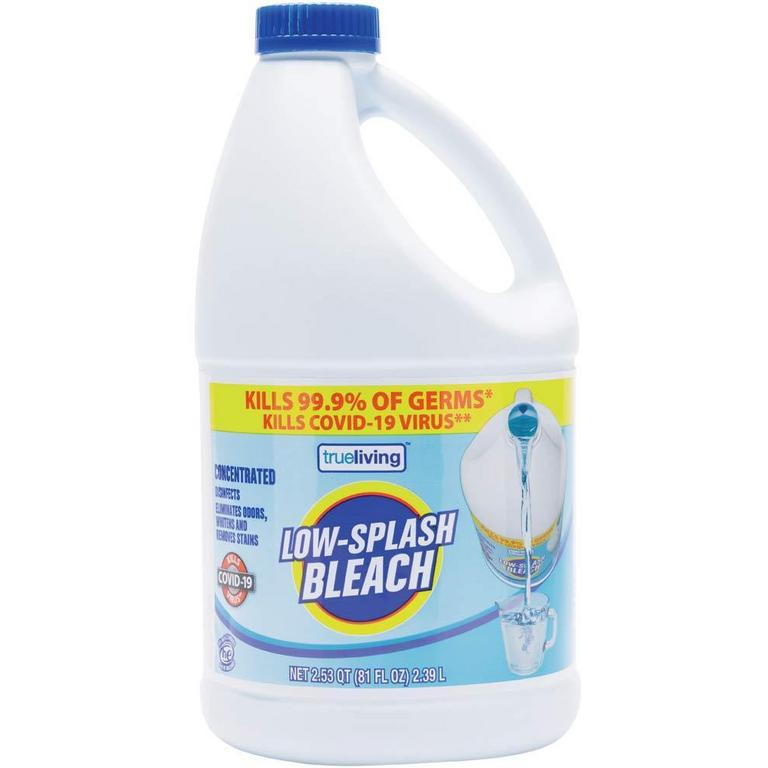 Save $0.50 on True Living Disinfecting Bleach, Lemon Cleanign or Low-Splash 81oz/