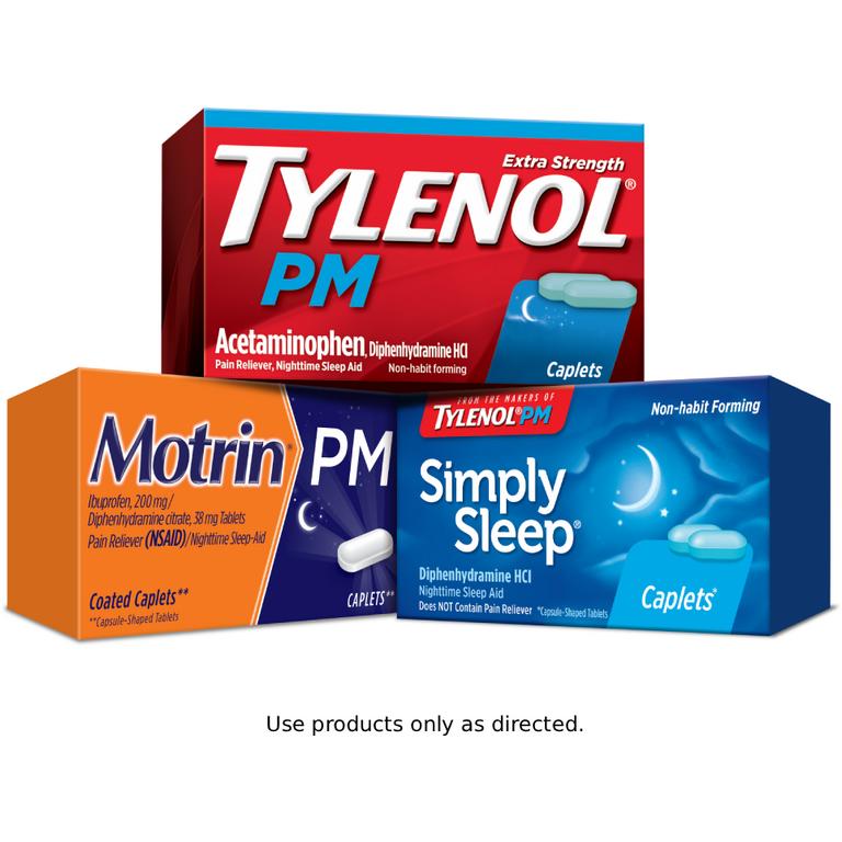 on any ONE (1) Adult TYLENOL® PM, SIMPLY SLEEP®, or MOTRIN® PM Product