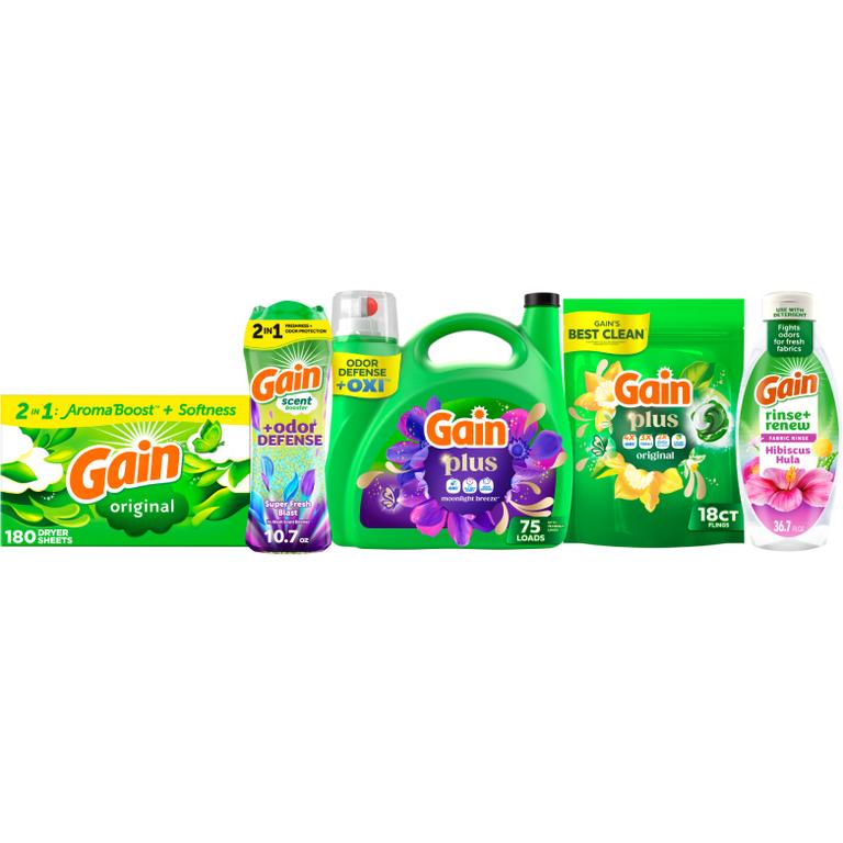 on any Gain Fabric Care Product purchase of $30 or more/