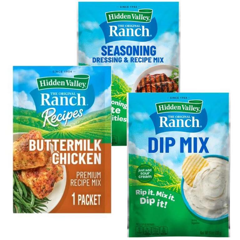 on ONE (1) Hidden Valley® Original or Buttermilk Dry Packet (Dressing and Dip only)/