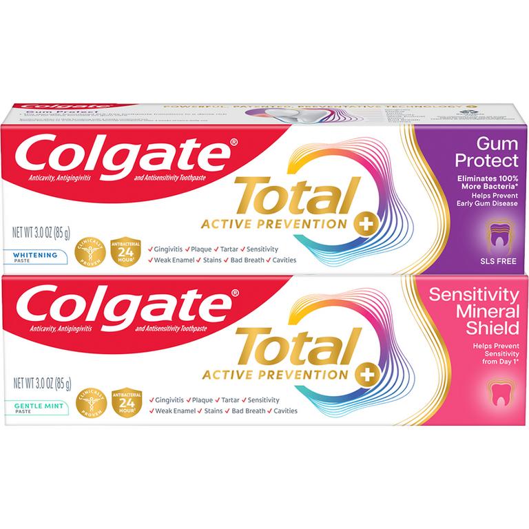 On any ONE (1) Colgate Total Gum Protect or Sensitivity Mineral Shield Toothpaste (3oz ONLY)