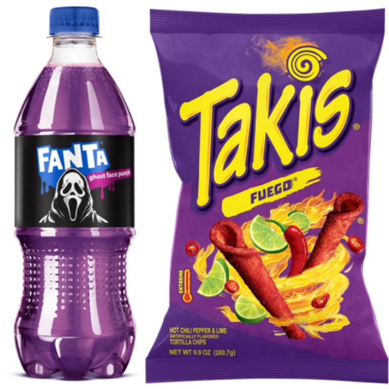 when you spend $8.00 on any Takis, Fanta, Barqs, Mello Yello or Minute Maid products