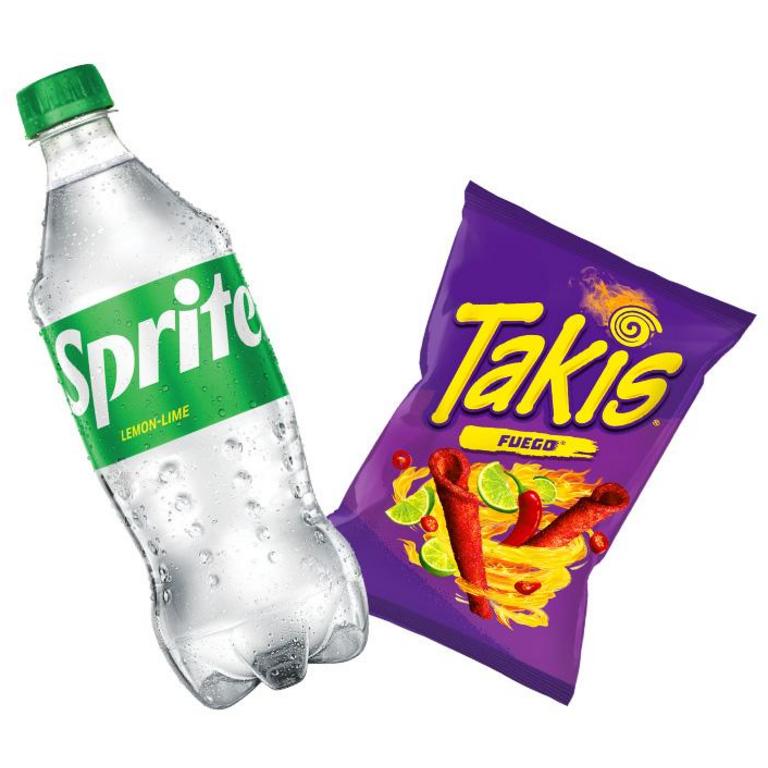 when you spend $8.00 on any Takis, Fanta, Barqs, Mello Yello or Minute Maid products