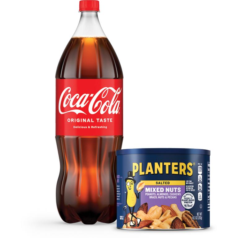 Spend $8.00, Save $2.00 on any Planters Peanuts or Large Can Nuts, and Coca-Cola 2-Liter Products/