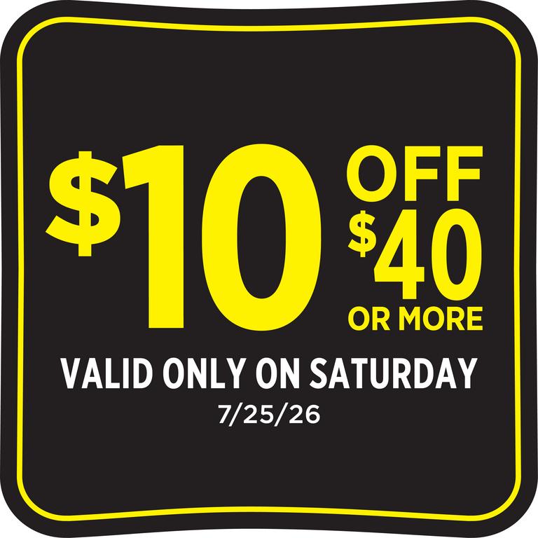 on your purchase of $40.00 or more (pre-tax) at Dollar General