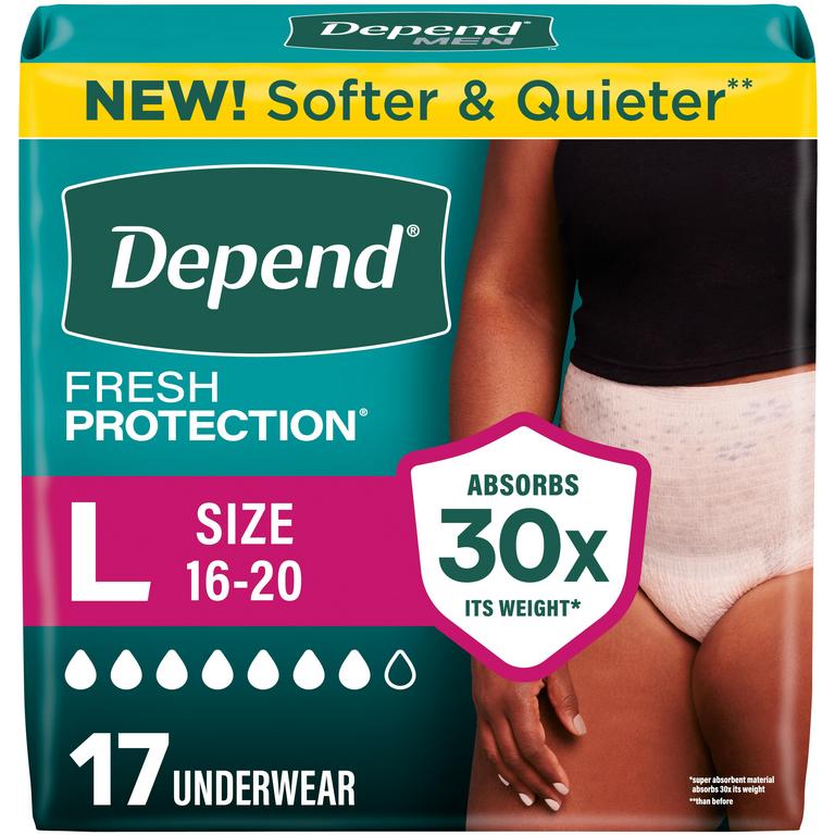 off TWO (2) Depend® Products 15-19ct