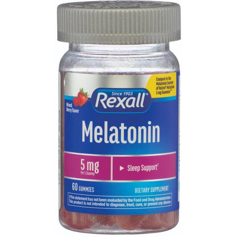 Save $1 on DG Health or Rexall Melatonin Gummies 60-120ct Assorted
