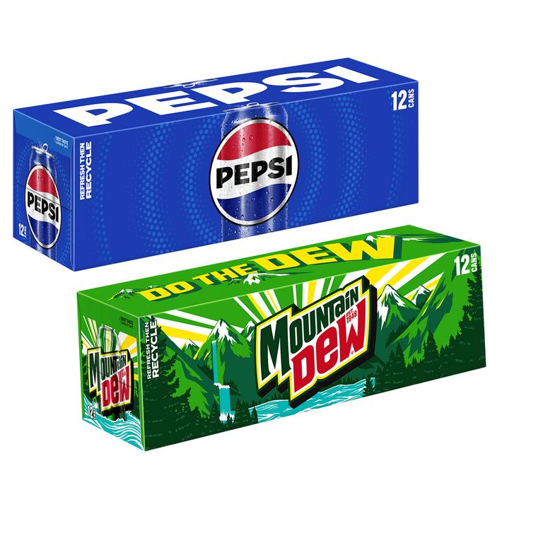 when you buy THREE (3) Pepsi®, Mountain Dew® 12, 15 Packs