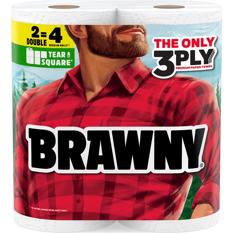 when you buy THREE (3) Brawny® Paper Towels, 2 Double Rolls