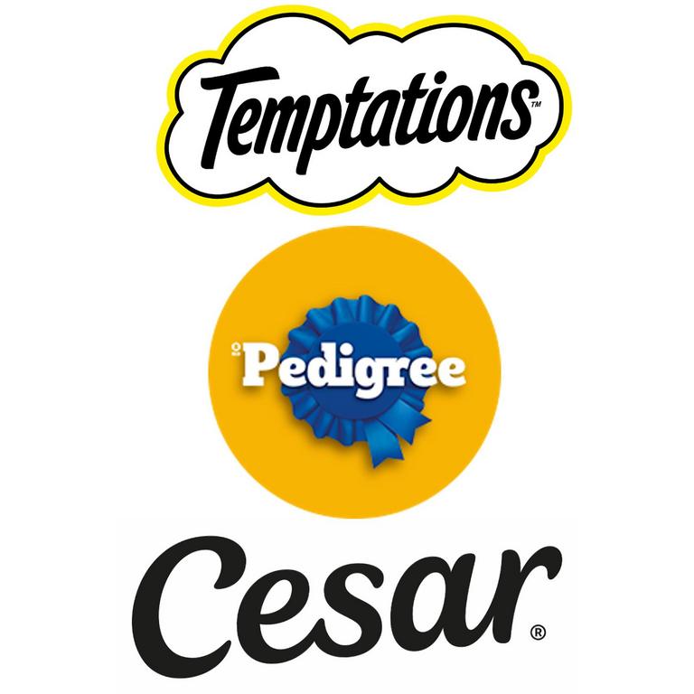 Spend $10 Save $2 on your purchase of any Pedigree, Temptations or Cesar Dog and Cat Treat products