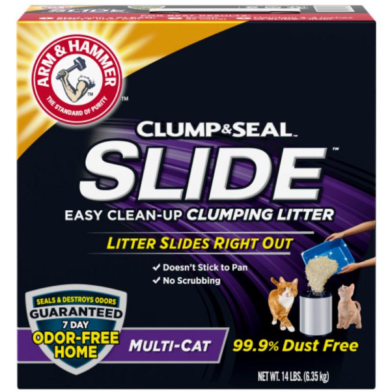 on any ONE (1) Arm & Hammer® Clump & Seal™ or Slide™ Cat Litter 14lb./
