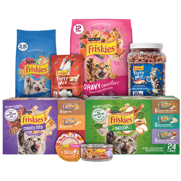 when you spend $25 on ANY Purina® Friskies Cat Food