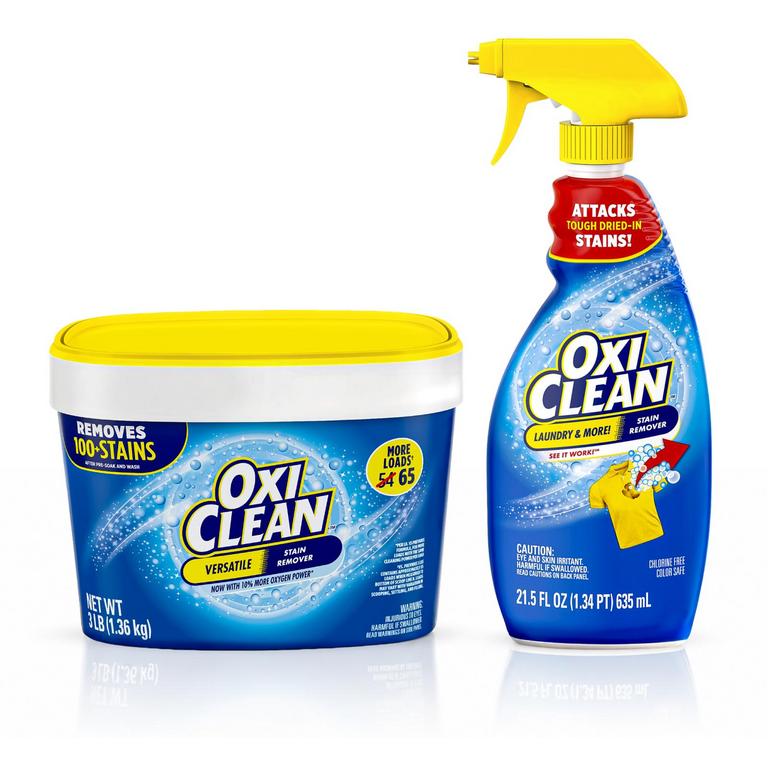on any ONE (1) OxiClean™ Laundry Stain Remover Spray 21.5 FL OZ or any ONE (1) OxiClean™ Stain Remover Powder 1.77 LB  - 3 LB