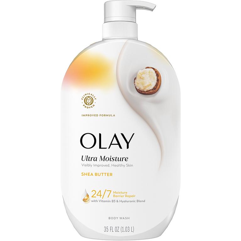 ONE Olay Body Wash 18oz, Body Wash 35oz, Olay Bar 4ct or larger OR Olay Hand and Body Lotion 18oz (excludes trial/travel size)./