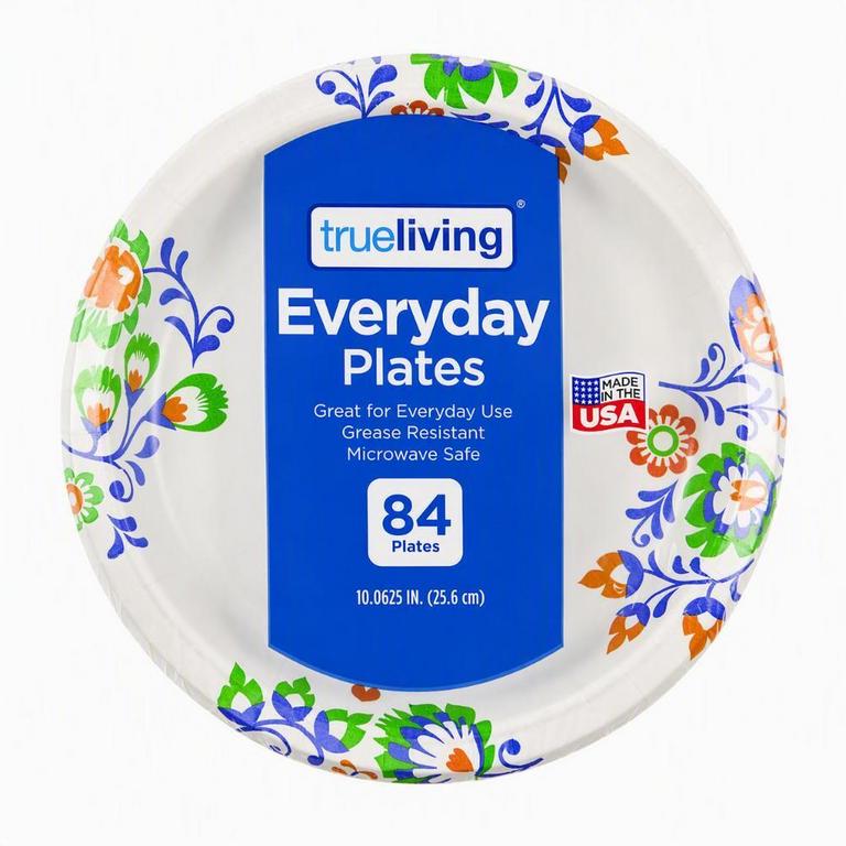 Save $1.25 on True Living Paper Plates Everyday 10 in./84 ct., 8.5 in./130 ct. or Ultra 10 in./60ct.