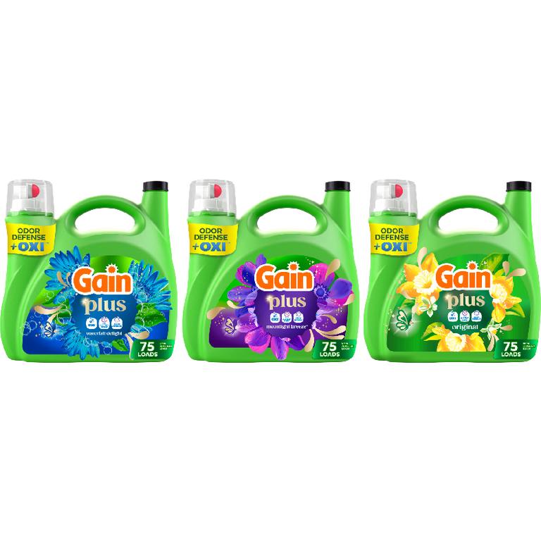ONE Gain® Plus Liquid Laundry Detergent 75 Load/99 oz. Assorted