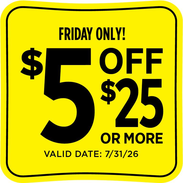 on your purchase of $25.00 or more (pre-tax) at Dollar General