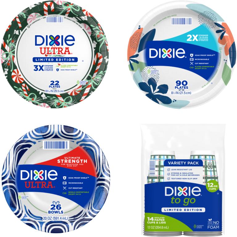 when you spend $12.00 on ANY Dixie® Products/