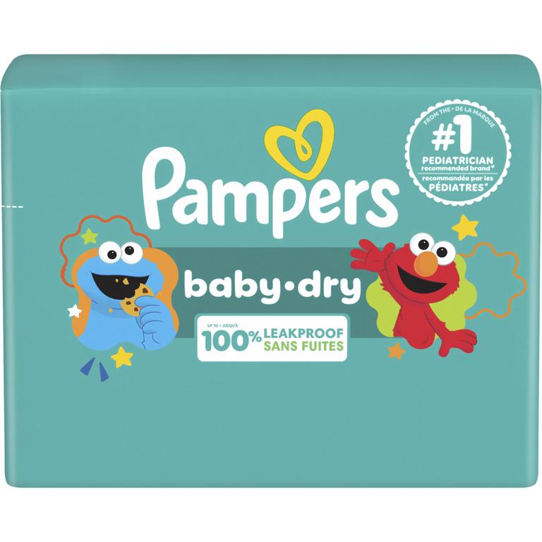 TWO Jumbo BAGS Pampers Baby Dry Diapers.