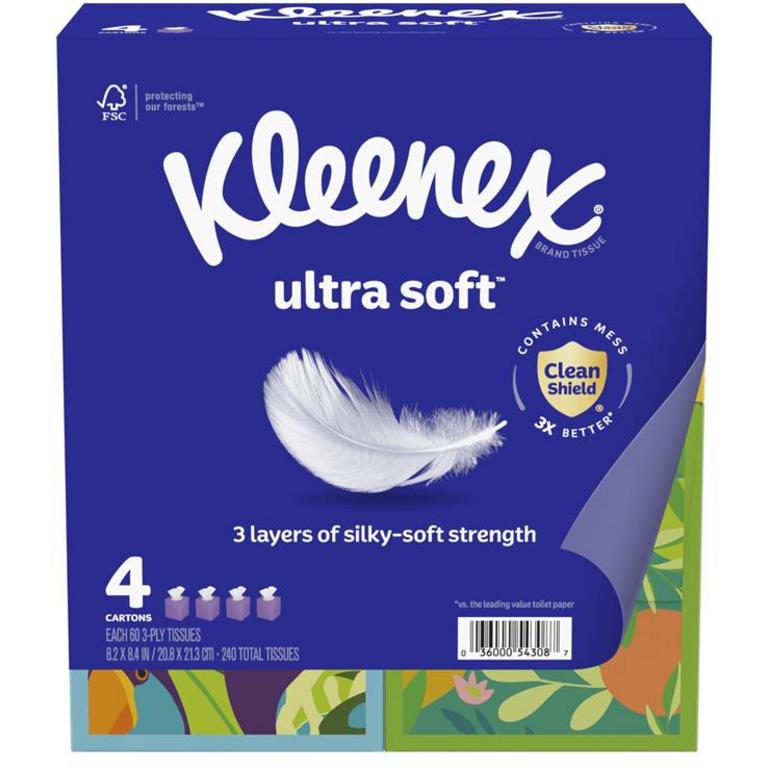 on any one (1) Kleenex® facial tissue bundle pack (3 ct or larger, not valid on On-The-Go™ packs or trial size)/