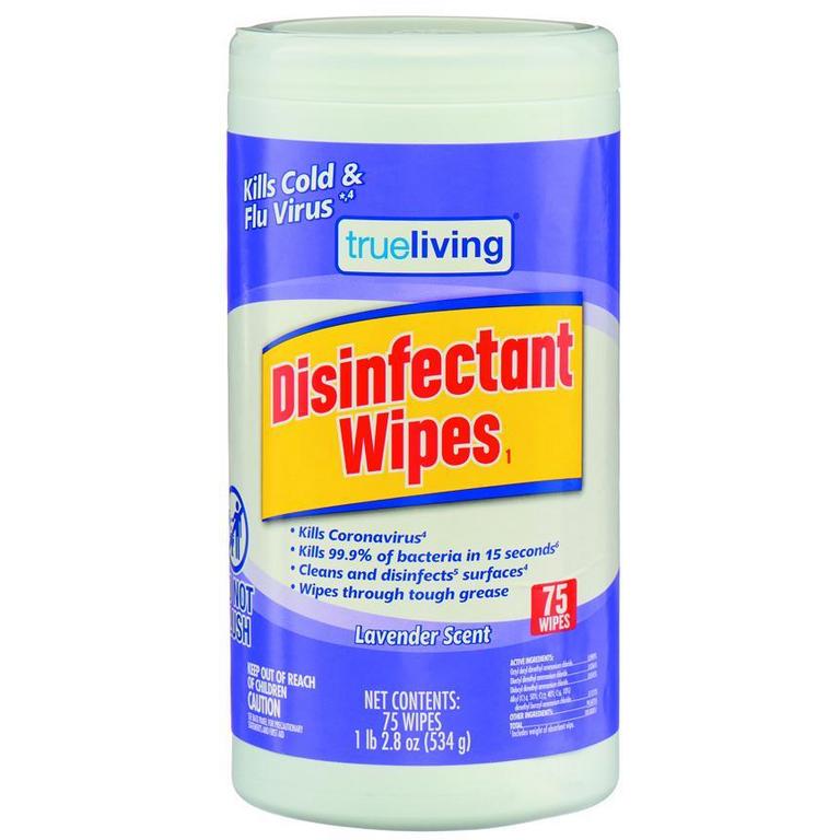 Save $0.50 on True Living Disinfecting Wipes 75ct