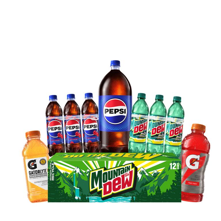 when you spend $14 on Pepsi™, Mountain Dew™ and Gatorade™ mix and match/