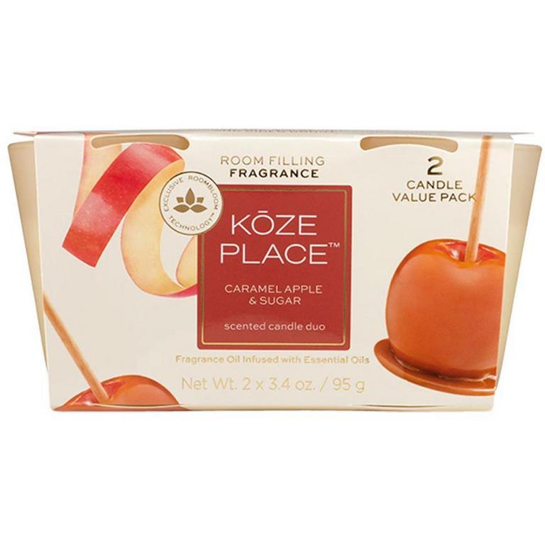 Save $2 on Koze Place Candles Pumpkin or Caramel Apple 2pk, or Pumpkin or Maple Pecan 8oz or Wax Melts Pumpkin or Caramel Apple 8ct/